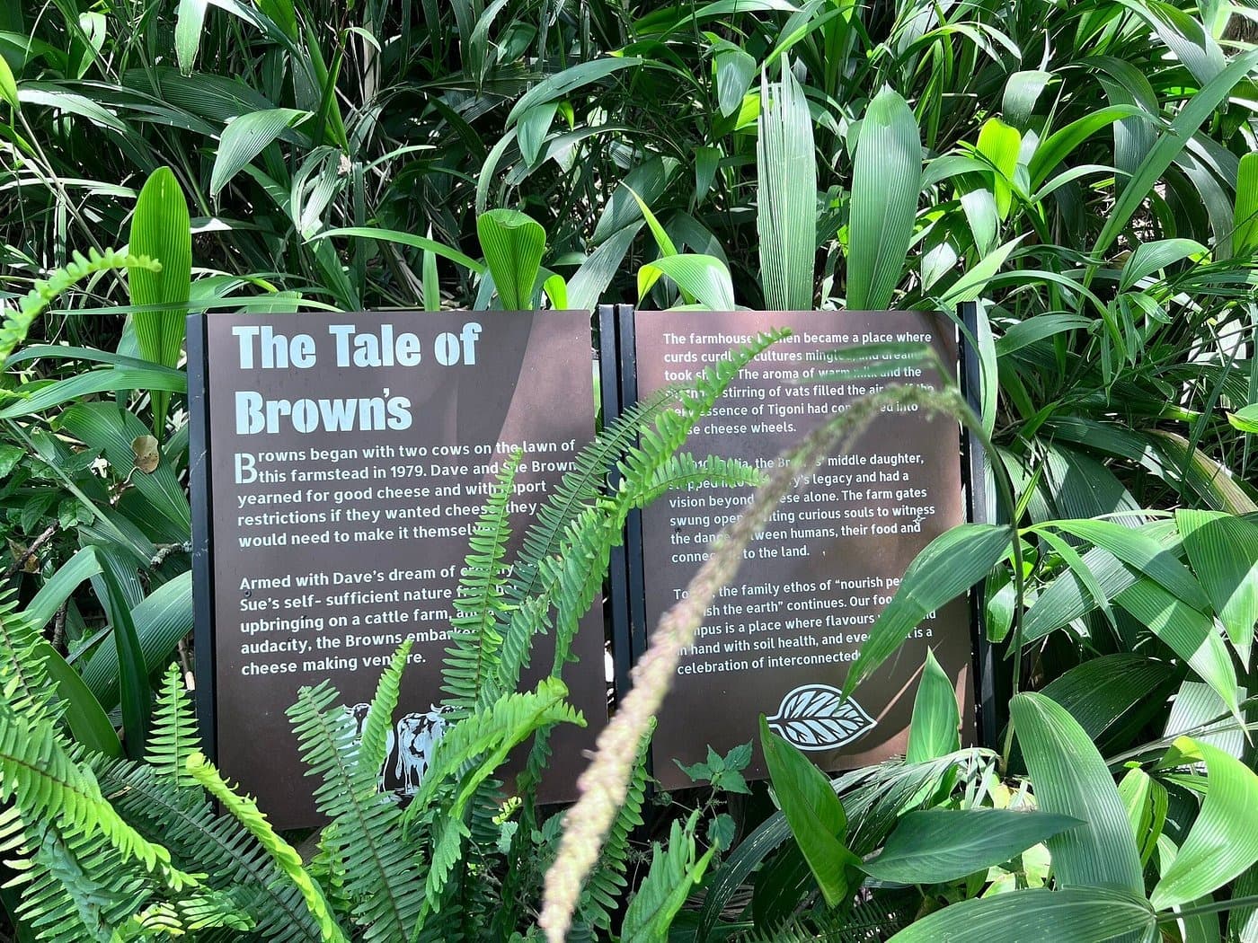 Interior of a building with columns and flags